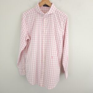 G/FORE Men's Performance Fabric Tattersall Plaid Button Up Shirt